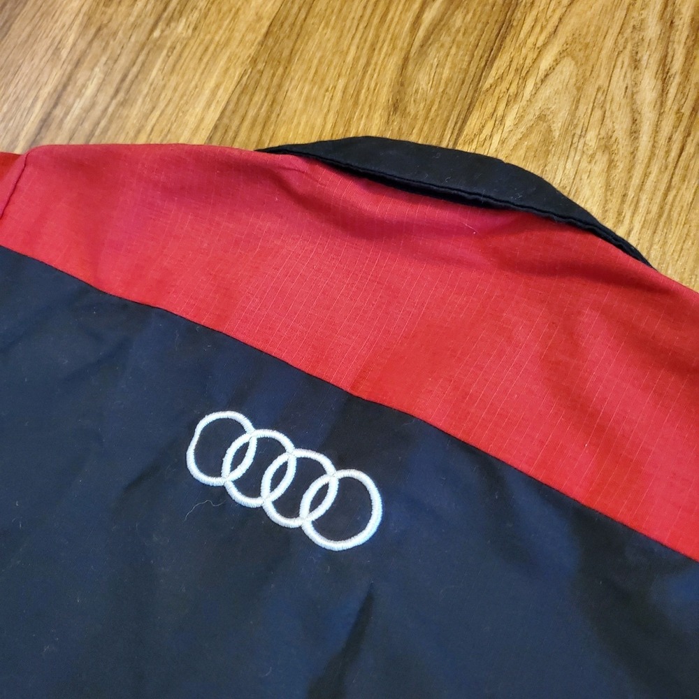 Audi Technician Shirt Men Small Red Work Automotive Mechanic Uniform Red Kap